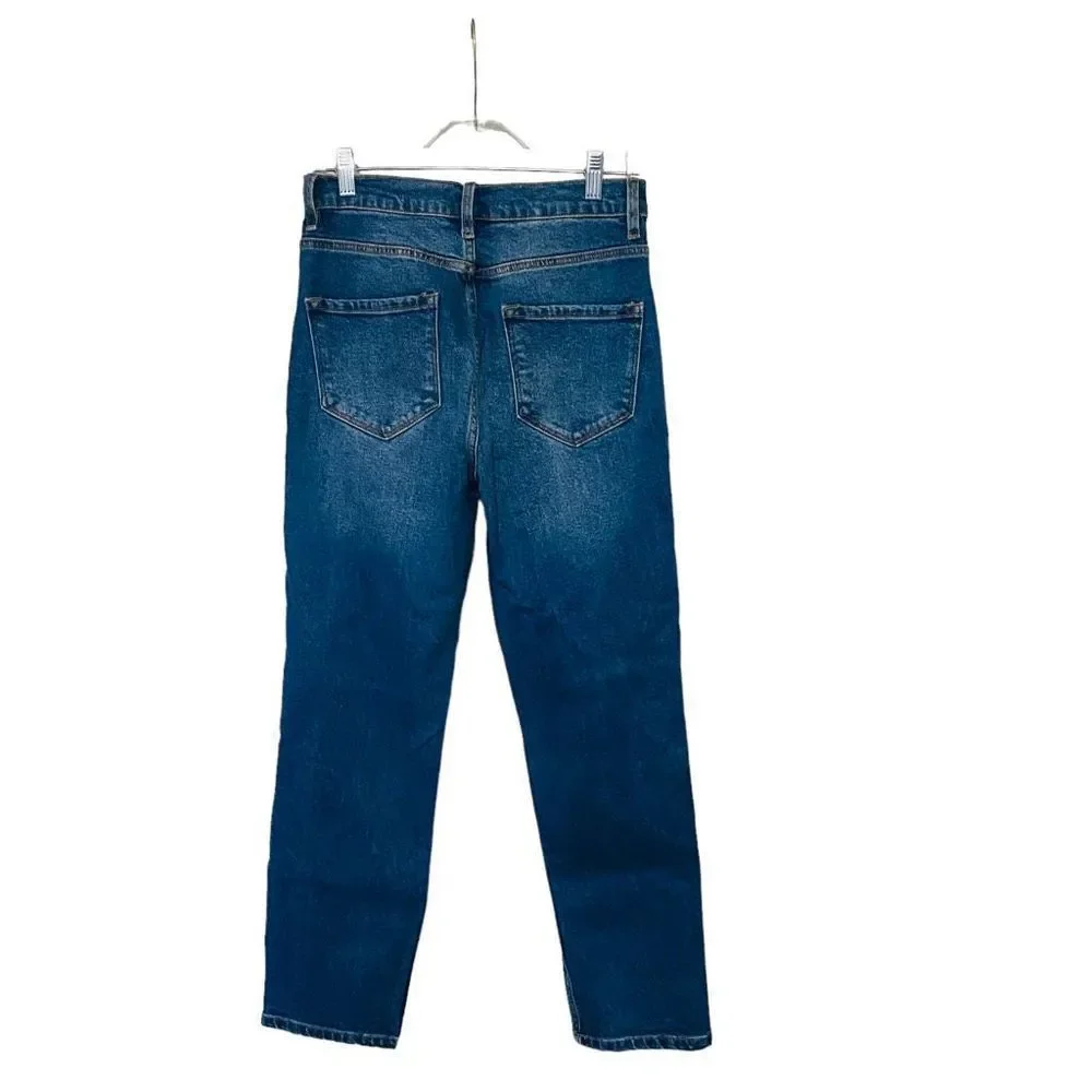 5 for $30 Fashion Nova Ripped Jeans Blue Juniors Size 7 Excellent Condition EUC - Picture 2 of 4